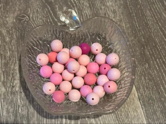 Grosses perles rose