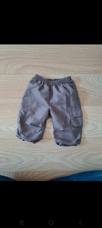 Pantalon jogging mixte marron beige 12 mois