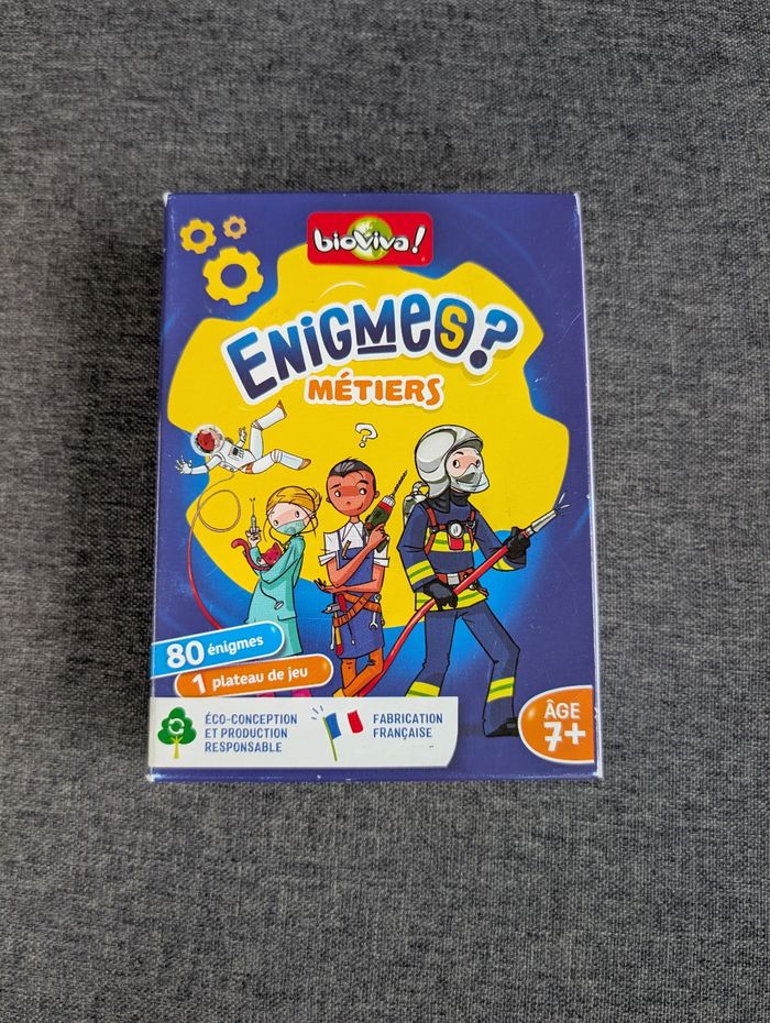 Jeu biovova énigmes métiers