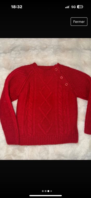 Pull laine mayoral 18 mois rouge
