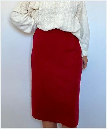 Jupe Cacharel crayon rouge 44 - red skirt très bon état