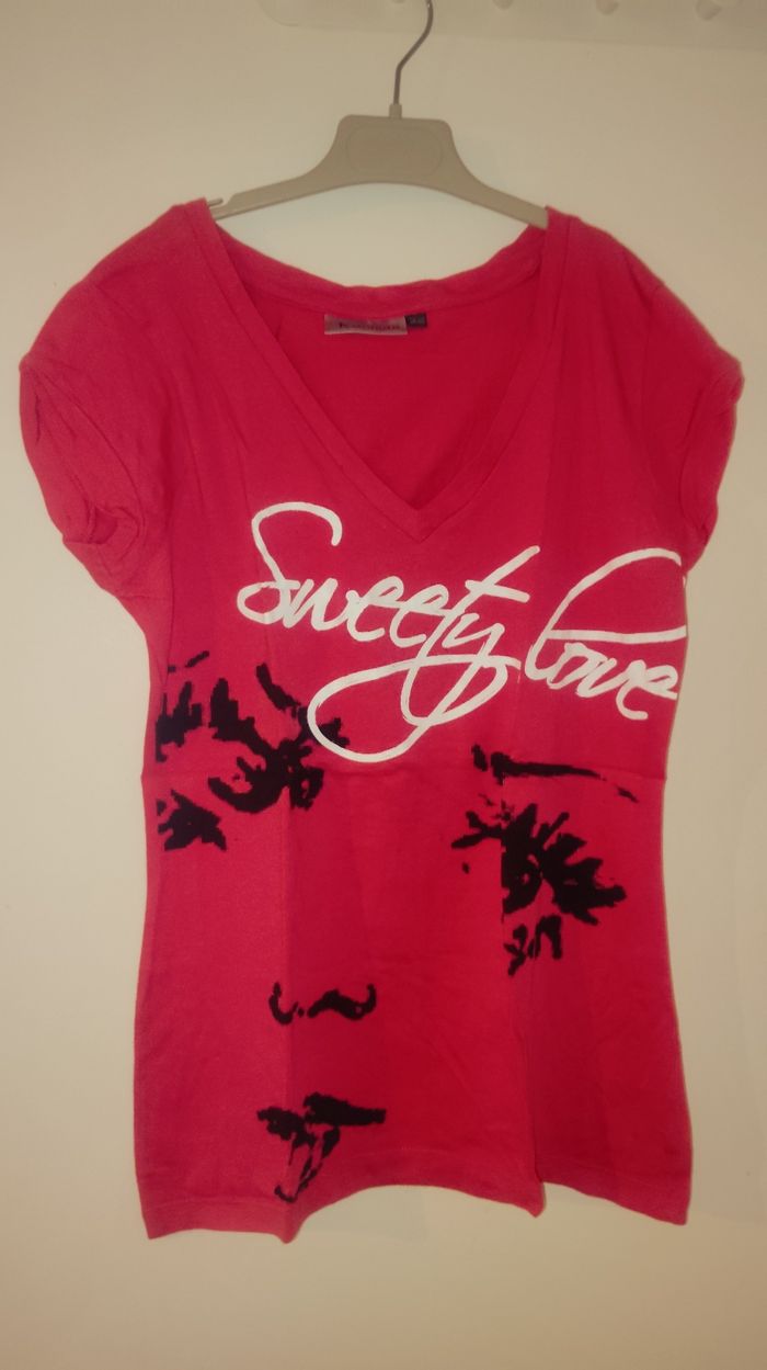 T shirt rose taille  38/40