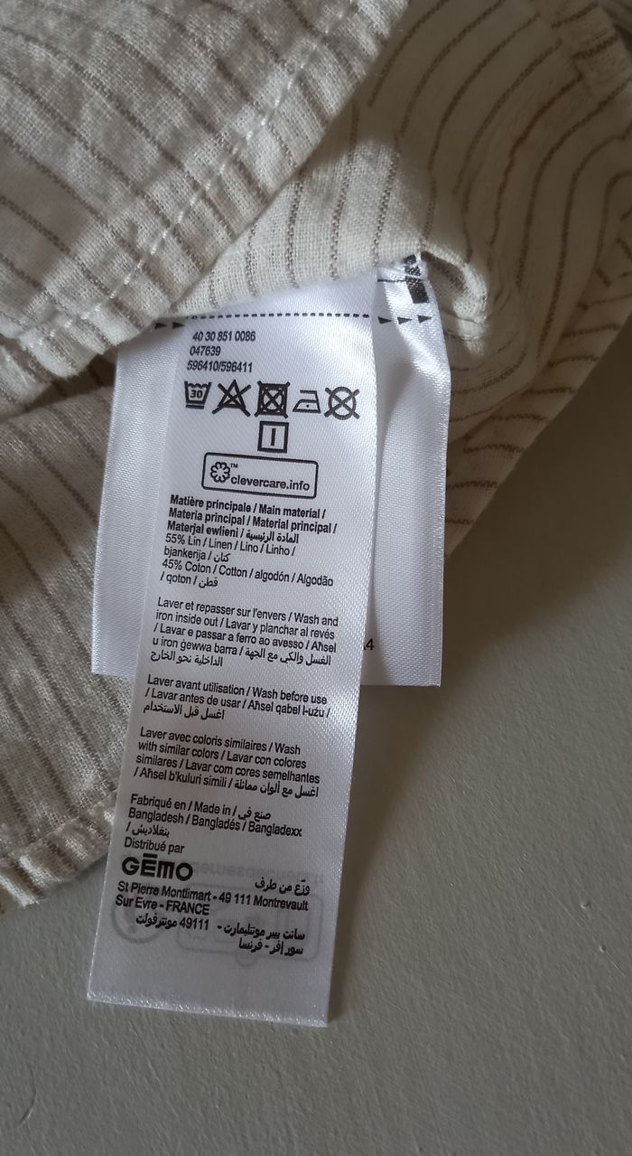 Chemise beige Gémo 12 mois - photo numéro 6