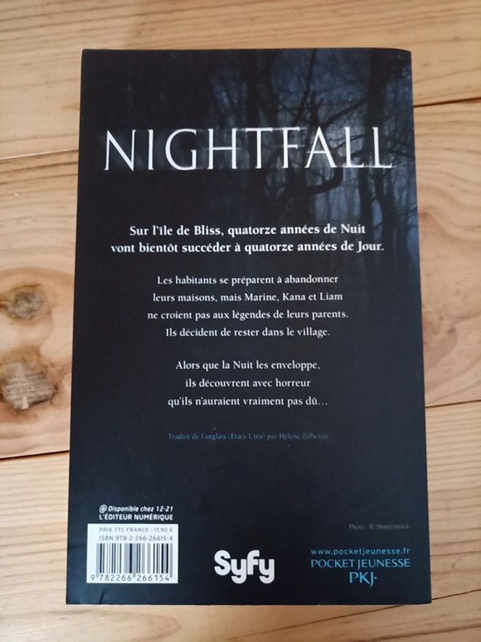 Livre Nightfall - Syfy Jeunesse - photo numéro 2