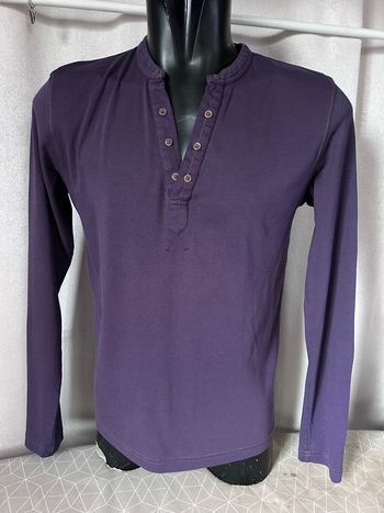 T-shirt violet pattes aux manches L Devred