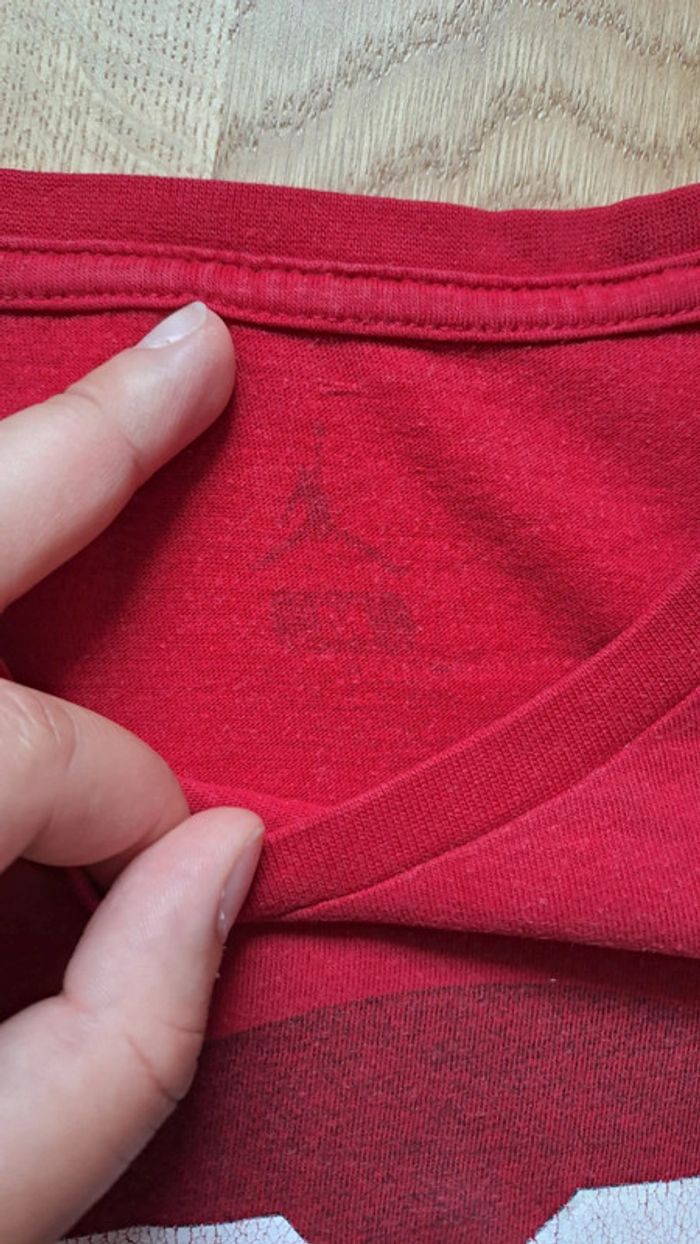 T-shirt manches courtes rouge Jordan - photo numéro 2