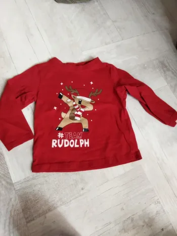 T-shirt manches longues 3 ans noel Rudolph
