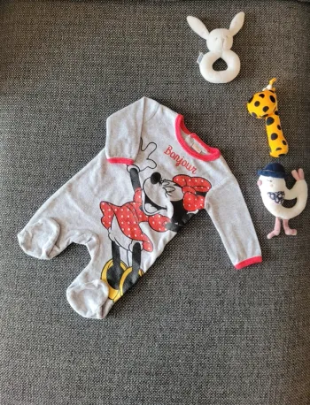 Pyjama velours fille 3 mois