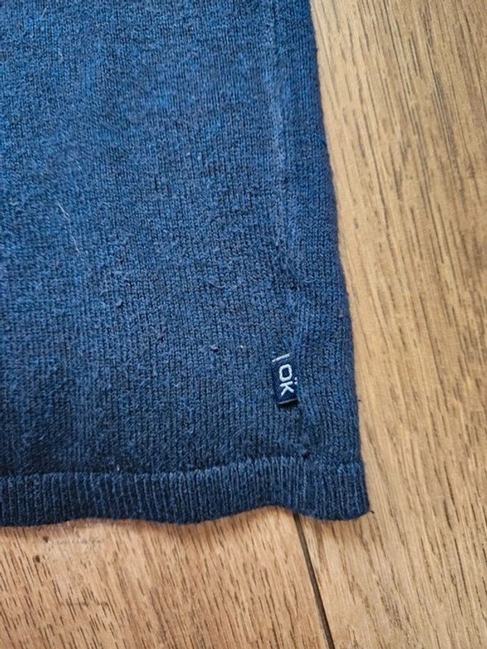 Pull col rond bleu marine Okaïdi 5 ans - photo numéro 4