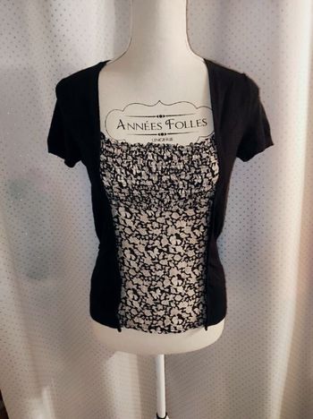 Haut smocké à fleurs, LA CITY, taille 36, TBE!