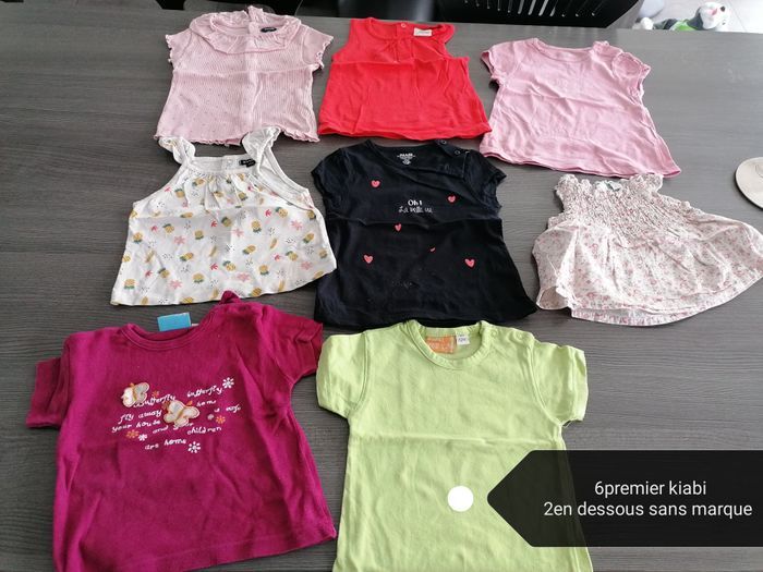 Lot tee shirts 12mois