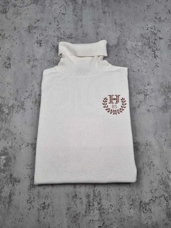 Pull col roulé Tommy Hilfiger blanc, L Femme - photo numéro 2
