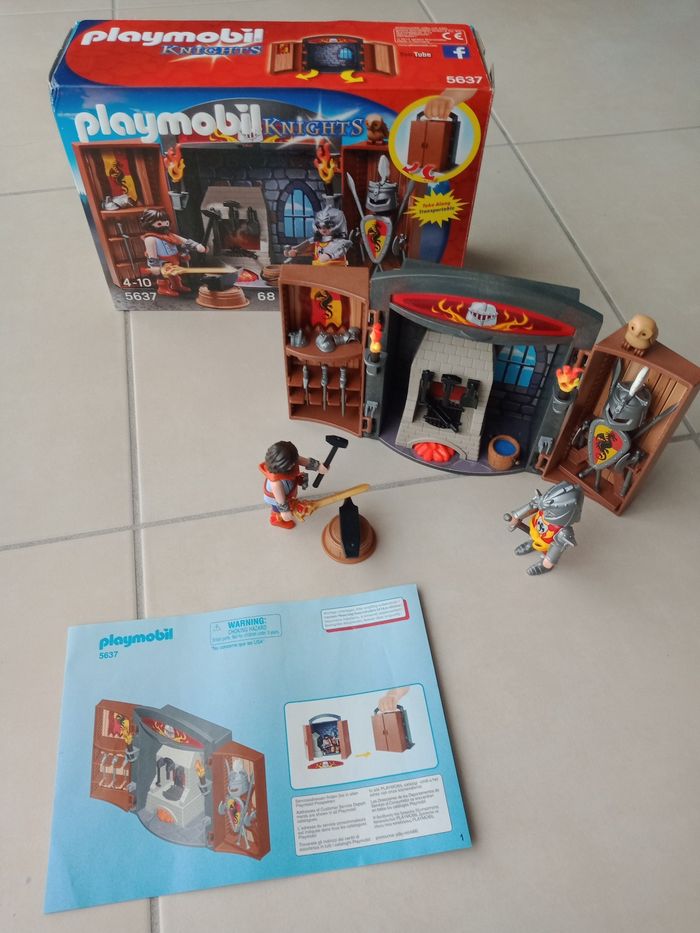Playmobil Coffre chevalier et forgeron - photo numéro 4