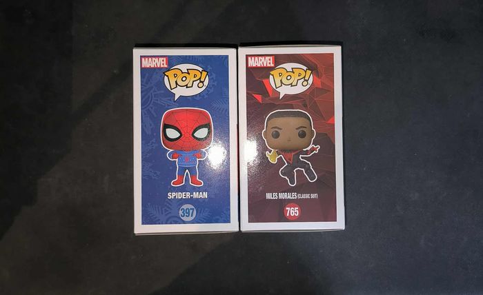 Lot 2 Figurines Funko Pop / Miles Morales « Chase » 765 & Spider-Man 397 / Marvel - photo numéro 4