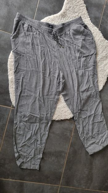Pantalon fluide 44 46 blanc noir Your Sixth senses