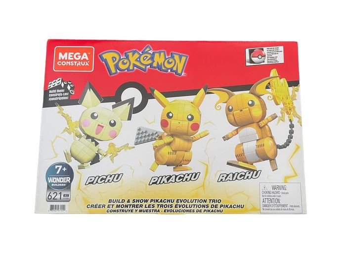 Mega Construx - Pokémon - Coffret Trio Évolution Pikachu - jouet de construction Mattel neuf