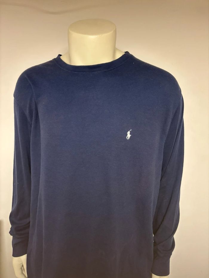 T-shirt manches longues Ralph Lauren bleu marine - Taille XXL - photo numéro 4
