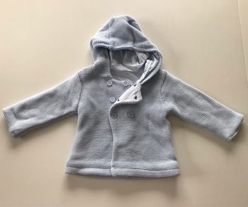 Manteau bébé bleu ciel