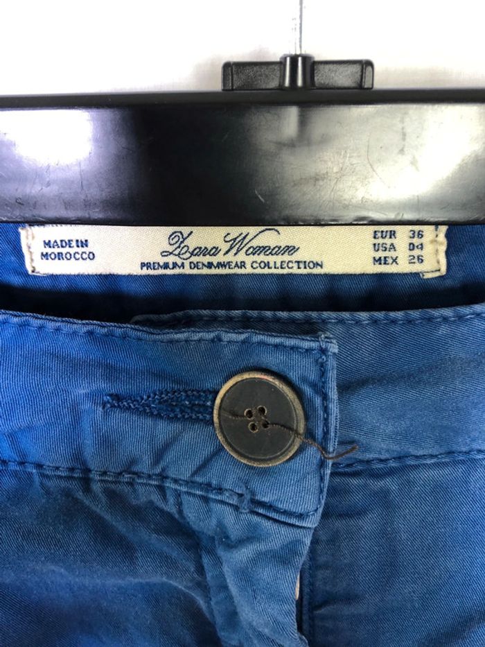 Pantalon bleu Zara taille 36 38 très bon état - photo numéro 17