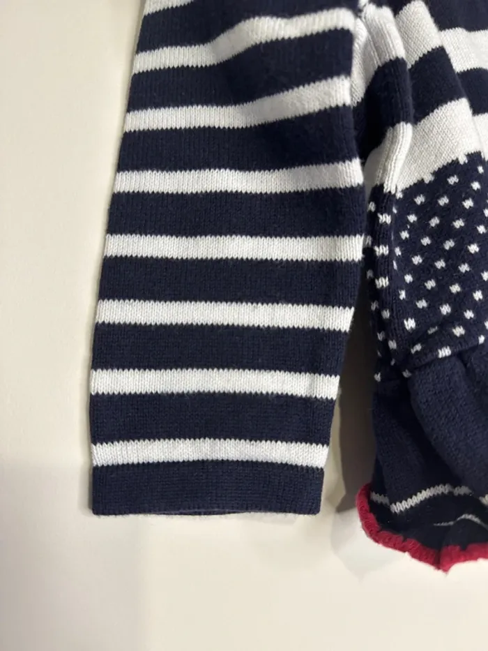 👚🌻 pull bébé fille - terre de marins - 6 mois - très bon état - photo numéro 4