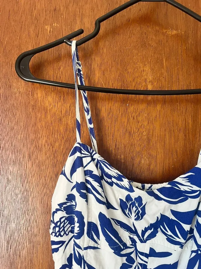 Robe longue bleue fleurie - Dynamite - M - photo numéro 2