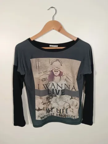 T-shirt noir cache cache 36