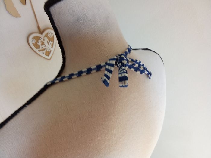 maillots de bain 2 pièces femme, marine, bleu, blanc, taille S ou 36,38 - photo numéro 5