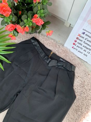 Pantalon tailleur noir