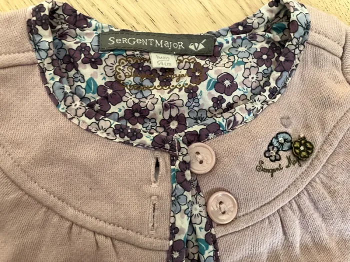 Lot 14 vêtements bébé fille 1 mois printemps/automne/hiver - photo numéro 13