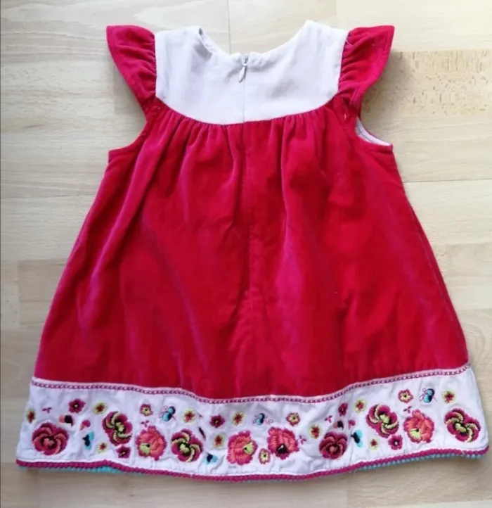 Robe velours Dpam 12 mois - photo numéro 3