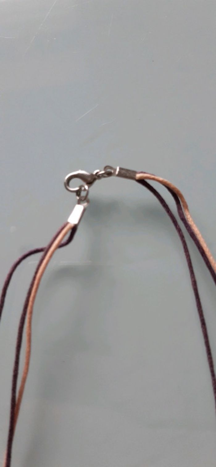 Collier fantaisie mauve - photo numéro 3