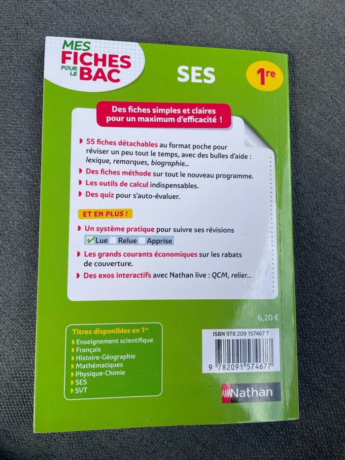 Mes fiches pour le bac ses sciences économiques sociales première - photo numéro 2