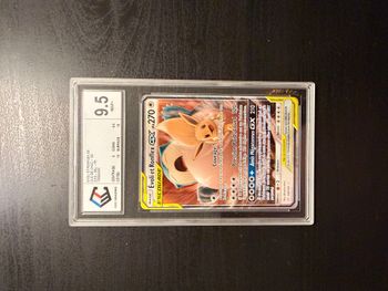 Carte Pokémon Évoli et Ronflex GX – Duo de Choc – 120/181 – Gradée 9.5 CCC Grading – VF