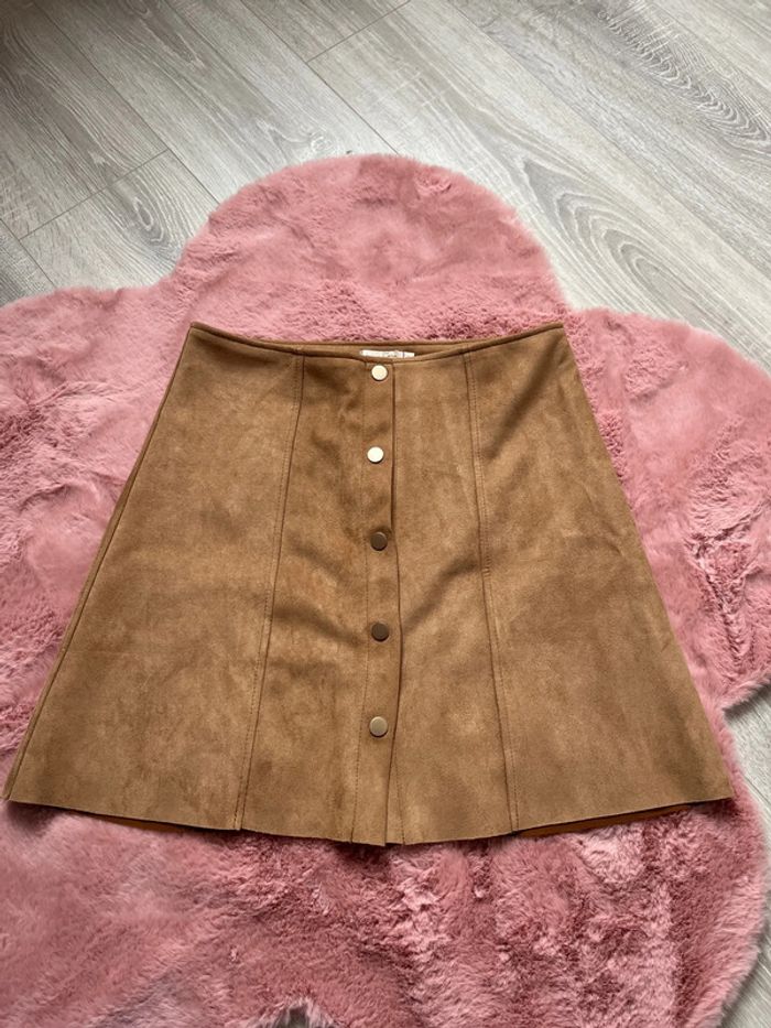 Jupe femme M velours marron