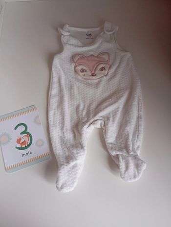 Salopette velours avec pieds C&A 2/3 mois