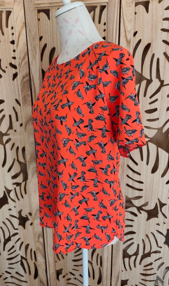 Blouse imprimée oiseaux Camaïeu - photo numéro 3