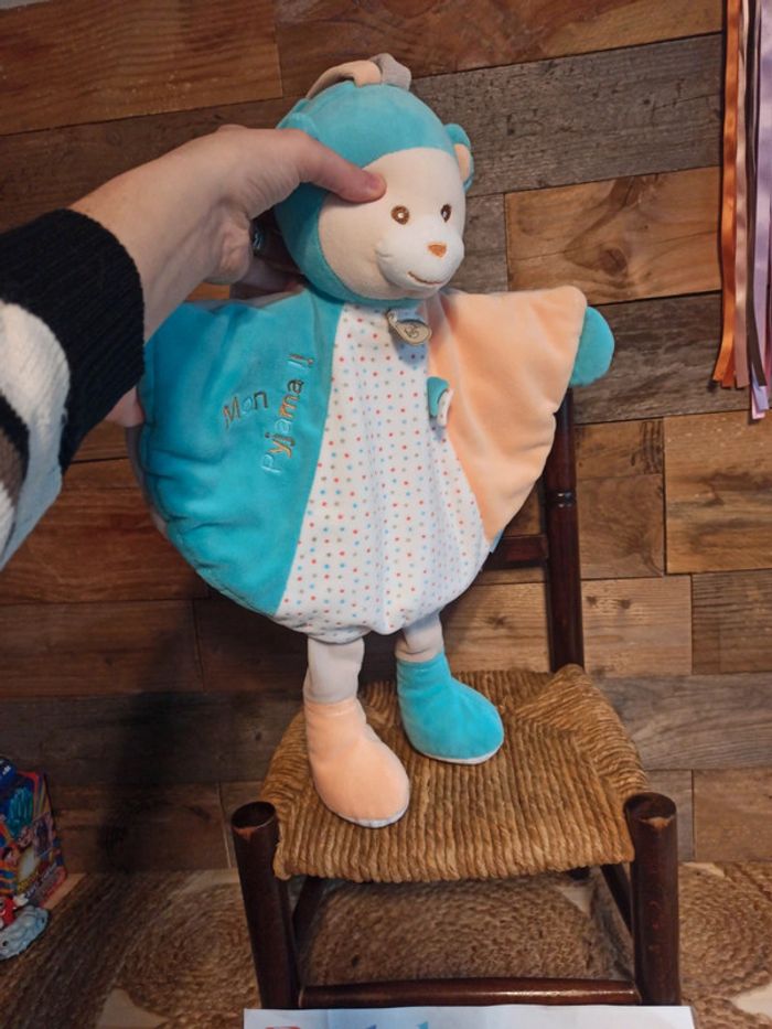 peluche range pyjama capucin baby nat tbe - photo numéro 4