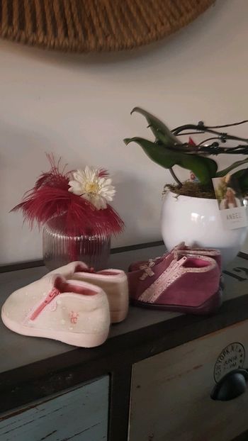 Lot de 2 paires de chaussons fille p.20 et p.22