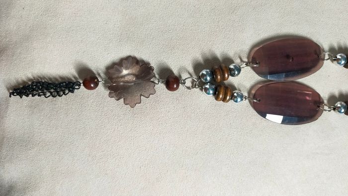 Collier long – Collection Sable & Ébène - photo numéro 5