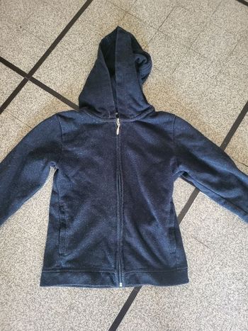 Gilet bleu pailleté