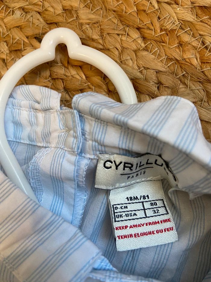 Chemise cyrillus garçon 18 mois - photo numéro 2