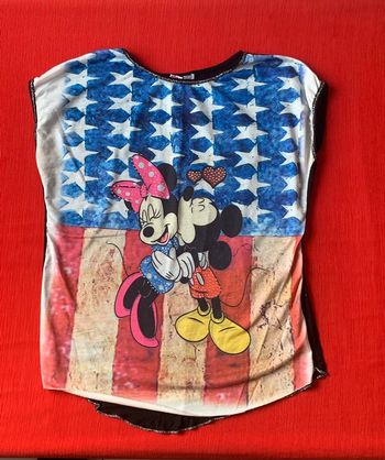 Blouse Mickey et Minnie mouse sans manches