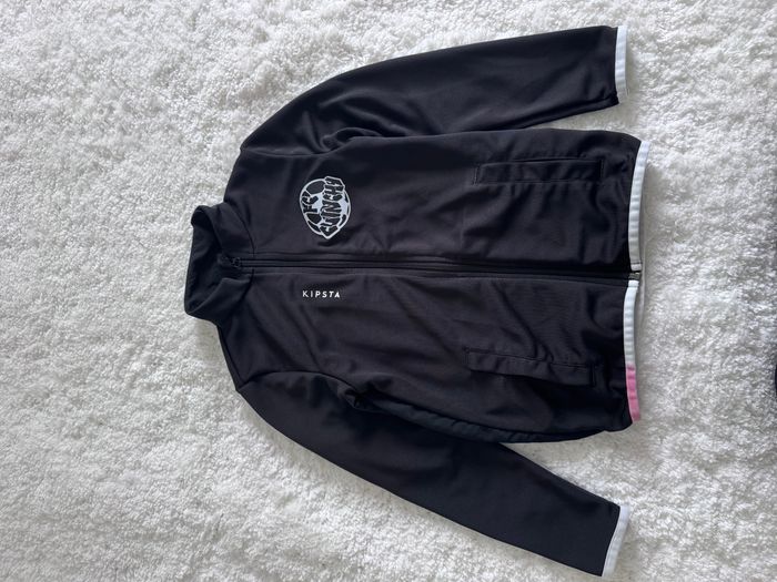 Veste de Sport Enfant Kipsta - Noire - Taille 8 ans - tache en bas