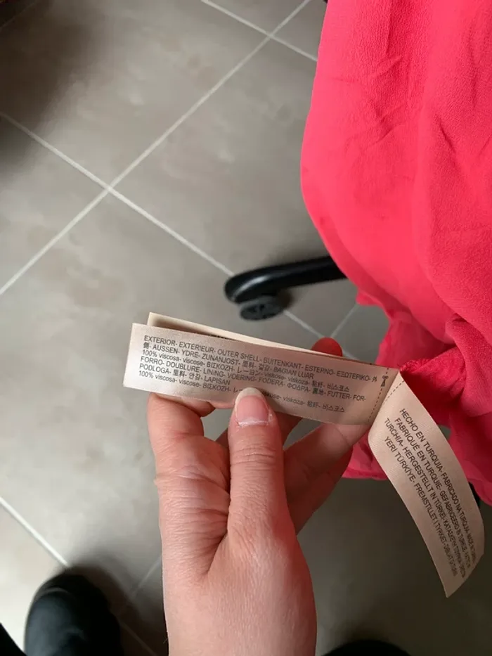 Débardeur rose asymétrique à une bretelle Massimo Dutti taille M - photo numéro 8