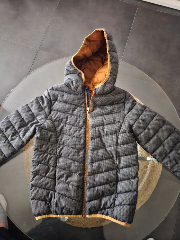 Doudoune grise garcon 10 ans