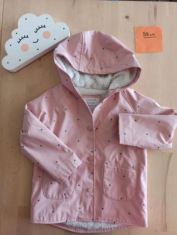 Veste kway polaire 98cm rose