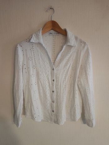 Blouse chemise Zara blanche taille S