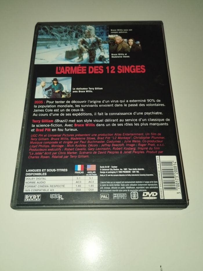 DVD L'armée des 12 singes - photo numéro 2