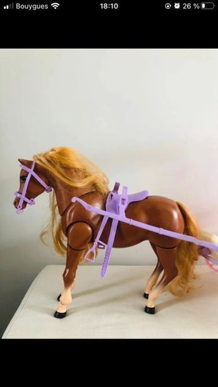 Barbie vintage années 90 cheval et sa calèche - photo numéro 19