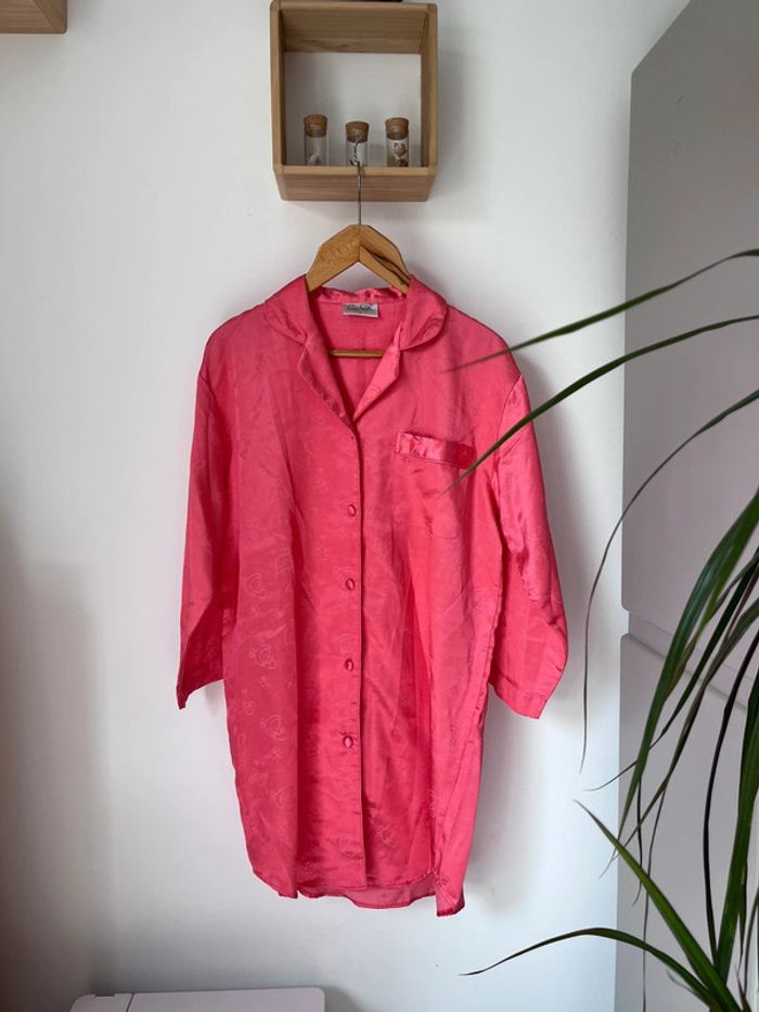 Chemise de nuit rose